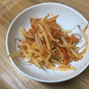 簡単副菜 もやしキムチ